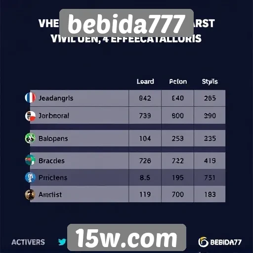Estatísticas de jogadores ativos no bebida777
